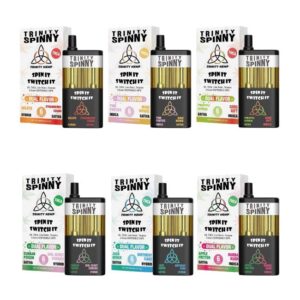 TRINITY SPINNY THC-A DUAL FLAVOR "SPIN IT SWITCH IT" 6 GRAM DISPOSABLE VAPE 5CT DISPLAY