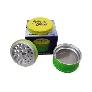 BABY STONER ALUMINIUM 63MM X 52MM GRINDER
