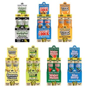 KING PALM GREEN LEAF PRE PRICED $0.69 1GM PALM TUBE MINI CONES 30CT/ BOX