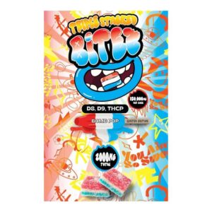 TRIPLE STACKED BITEZ D8+D9+THCP LIMITED EDI. 2000MG X 60PK GUMMIES 60CT/ BOX
