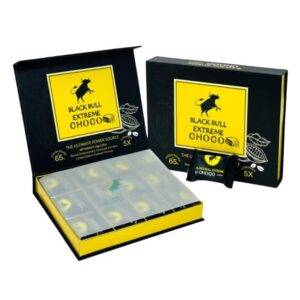 BLACK BULL EXTREME 5X STRONGER MALE ENHANCEMENT CHOCOLATE FOR MEN 12CT/ BOX