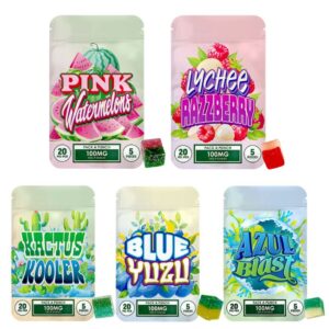 HIDDEN HILLS THCP PACK A PUNCH 100MG 5PK GUMMIES 10CT/ BOX