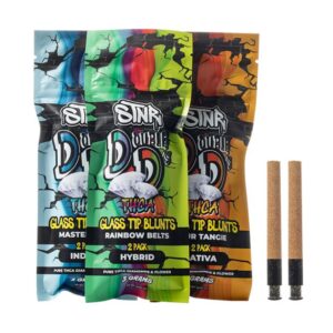 STNR DOUBLE D'S PURE THCA DIAMOND & FLOWER 1.5GM X 2PK GLASS TIP BLUNTS 10CT/ BOX