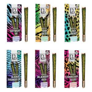 FVKD HOLEZ DIAMOND INFUSED NAKED 2GM X 2PK PRE ROLLS JOINTS 10CT/ BOX