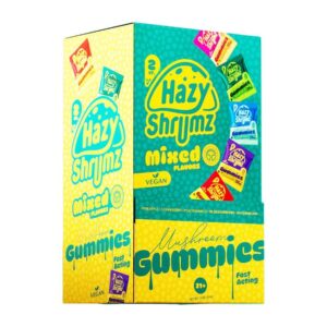 HAZY SHRUMZ MUSHROOM GUMMIES 2PK 50CT DISPLAY - ASSORTED FLAVORS