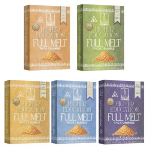 HIGHER EDUCATION FULL MELT THCA CRUMBLE 2GM DABS 6CT/ BOX