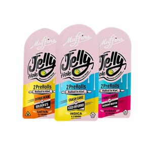 MUFFINS THC-A JELLY HOLE 4.2GM PRE ROLLS 2CT/PK - 5CT/DISPLAY