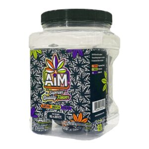 AIM THCA SUPERIOR QUALITY ASSORTED FLAVOR 1GM X 20CT FLOWER JAR