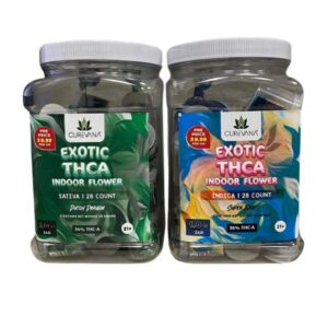 CUREVANA THCA EXOTIC INDOOR FLOWER 1GM X 28CT FLOWER JAR