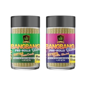 CROWNZEN BANGBANG BLEND THC-A + THC-P + CBN + D8 1.5GM PRE ROLLS 40CT JAR