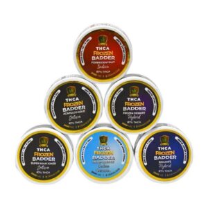 CROWNZEN FROZEN BADDER THCA + D9 + LIVE ROSIN 2GM DAB JAR