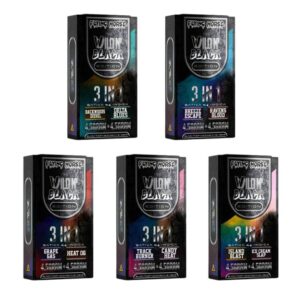 FLYING HORSE WILD N' BLACK THCP + WILD D8 + CBNG 3 IN 1 FLAVOR 9GM DISPO 5CT/ BOX