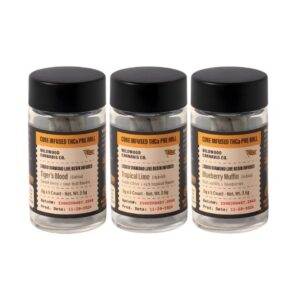 WOODSTOCK / WILDWOOD THCA CORE INFUSED LIQUID DIAMOND LIVE RESIN 1GM PRE ROLL JOINTS 5CT/ JAR