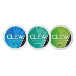 CLEW NICOTINE POUCHES 5 CANS/PACK 15 POUCHES/CAN