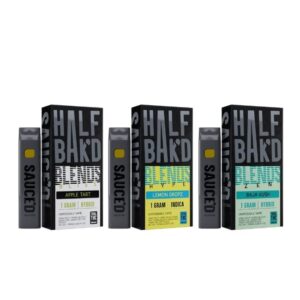 HALF BAK'D LIVE RESIN SAUCE'D BLENDS 1G DISPOSABLE VAPE 5CT/BOX