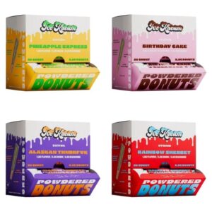 ICE KREAM POWDERED DONUTS THCA 2.5GM PRE ROLLS JOINTS TUBE 20CT DISPLAY